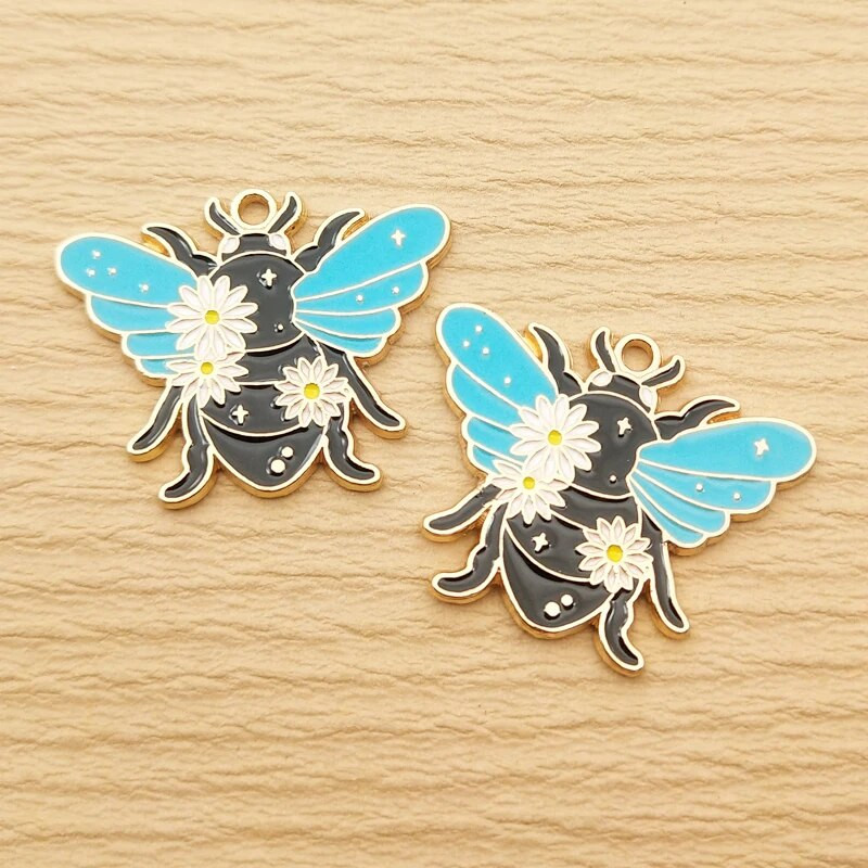 10 tk lilleline putukavõlu ehete tegemiseks emailiga kaelakee ripats isetegemise tarvikud käevõru Telefon käsitöötarvikud kullatud