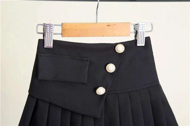 Laste plisseeritud seelikud tüdrukutele, kevadised kõrge vöökohaga tantsuseelikud Jaapani koolivormi miniseelikud tüdrukutele vanuses 4-14 a