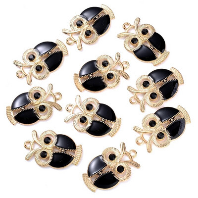 10 tk joonisfilm öökull mesilane jänes kaelkirjak veis loomaõli, emaili sulamist metallist ripats, ehete valmistamise tarvikud