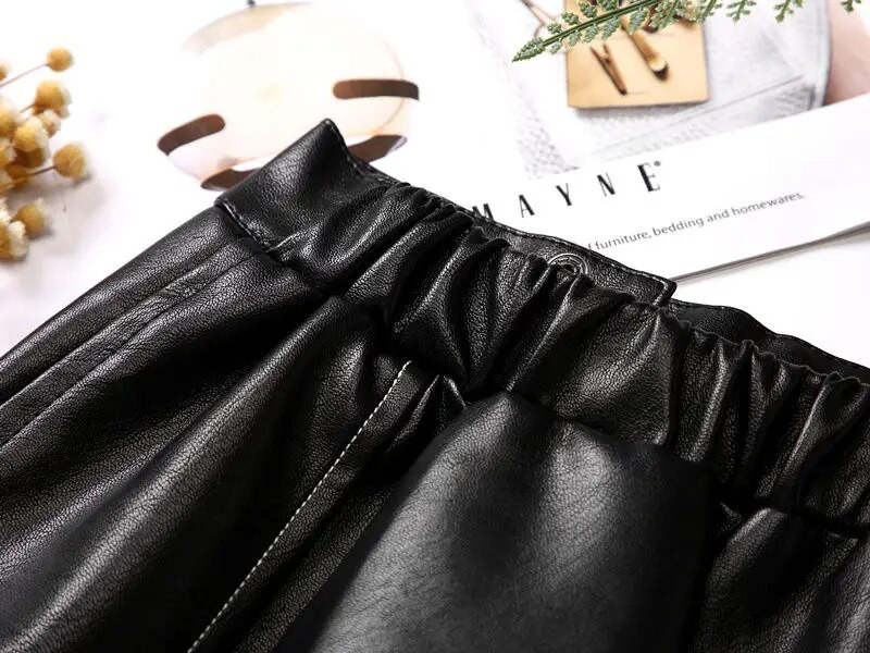 2024 νέα άνοιξη φθινόπωρο Κορίτσια Παιδική δερμάτινη φούστα PU με φερμουάρ άνετη χαριτωμένη βρεφική ρούχα Παιδικά ρούχα