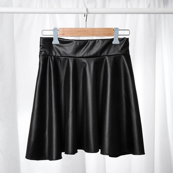 Ψηλόμεση Ελαστική Μίνι Κοντή Φούστα Γυναικείες Φούστες από συνθετικό δέρμα
