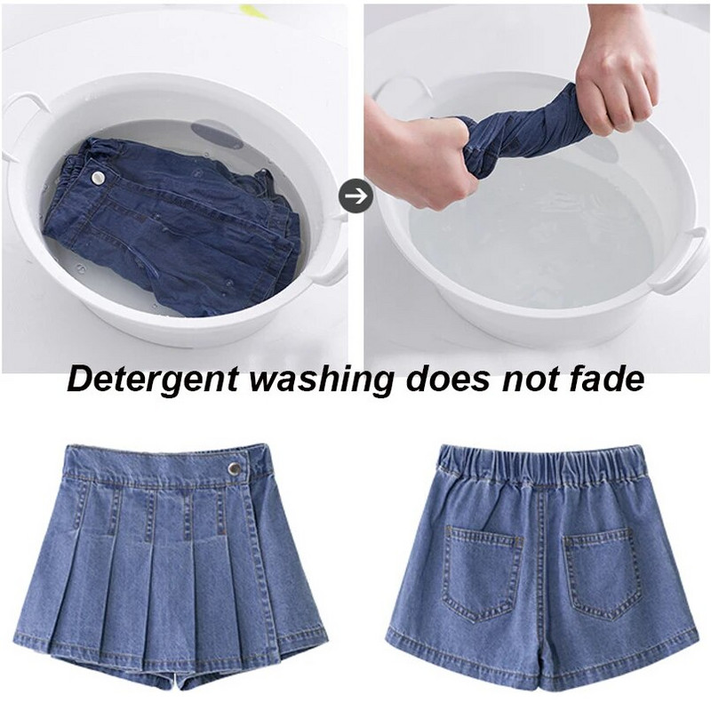 Vintažinis klostuotas mergaičių sijonas vasarinis laisvalaikio mokyklinis mergaičių uniforma drabužiai jaukūs kaubojiški vaikiški sijonai šortai Vaikiški kostiumai 2-12 m.