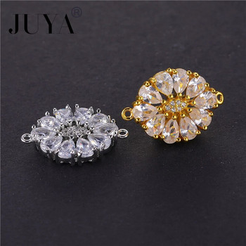 2020 New AAA Crystal Charms For Jewelry Making Luxury Crystal Flowers Conectors Hand Made Jewelry Findings Accessories Wholesale