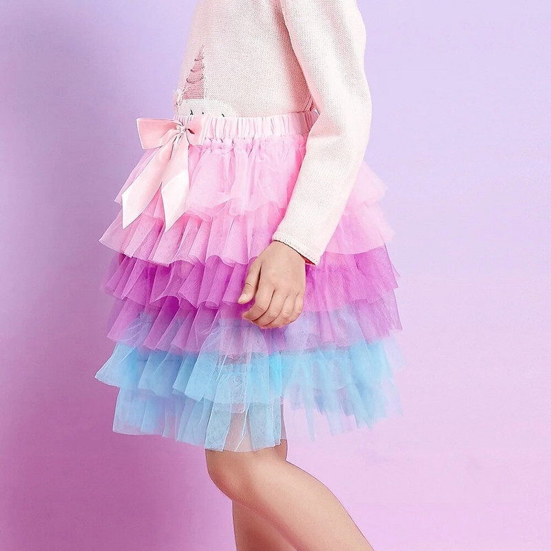 VIKITA Tüdrukutele Tüdrukute seelikud Laste Printsessi Kihiline Ballikleit Pettiseelik Balletitantsupeo Sünnipäevatort Magus miniseelik