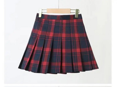 Beebi väikelapse Laste riided Kooli ruuduline Tüdrukute Seelik Alumine Printsess Plisseeritud seelikud Lastele Lühikesed seelikud Suvised lasteriided