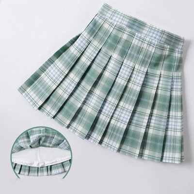 Beebi väikelapse Laste riided Kooli ruuduline Tüdrukute Seelik Alumine Printsess Plisseeritud seelikud Lastele Lühikesed seelikud Suvised lasteriided