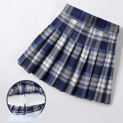 Beebi väikelapse Laste riided Kooli ruuduline Tüdrukute Seelik Alumine Printsess Plisseeritud seelikud Lastele Lühikesed seelikud Suvised lasteriided