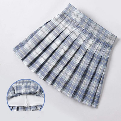 Beebi väikelapse Laste riided Kooli ruuduline Tüdrukute Seelik Alumine Printsess Plisseeritud seelikud Lastele Lühikesed seelikud Suvised lasteriided