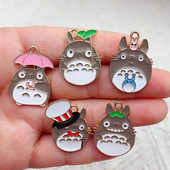 10 vnt. Emalio animacinis filmas mielas katės žavesys papuošalams gaminti auskarus pakabukas karoliai apyrankės priedai pasidaryk pats