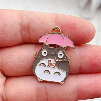 10 τμχ Σμάλτο Cartoon Cute Cat Charm for Jewelry Making Σκουλαρίκι Κρεμαστό κολιέ Βραχιόλι Αξεσουάρ Diy Findings