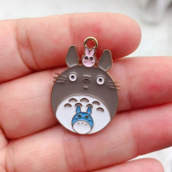 10 τμχ Σμάλτο Cartoon Cute Cat Charm for Jewelry Making Σκουλαρίκι Κρεμαστό κολιέ Βραχιόλι Αξεσουάρ Diy Findings
