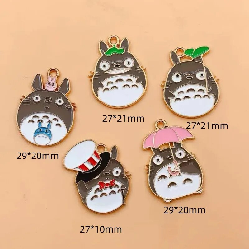 10 vnt. Emalio animacinis filmas mielas katės žavesys papuošalams gaminti auskarus pakabukas karoliai apyrankės priedai pasidaryk pats