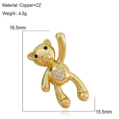 Mieli meškiuko pakabukai papuošalai „pasidaryk pats“ apyrankės, karoliai, auskarai, aksesuarai, mielas žavesys, mada, populiari medžiaga, padengta variu