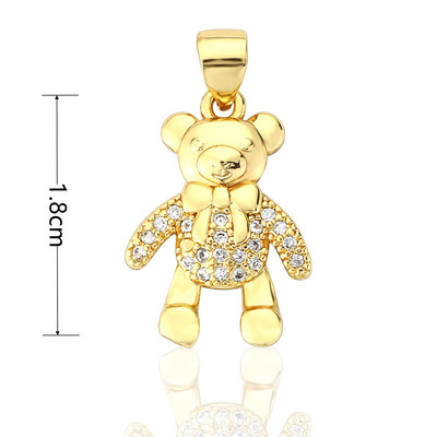 Mieli meškiuko pakabukai papuošalai „pasidaryk pats“ apyrankės, karoliai, auskarai, aksesuarai, mielas žavesys, mada, populiari medžiaga, padengta variu