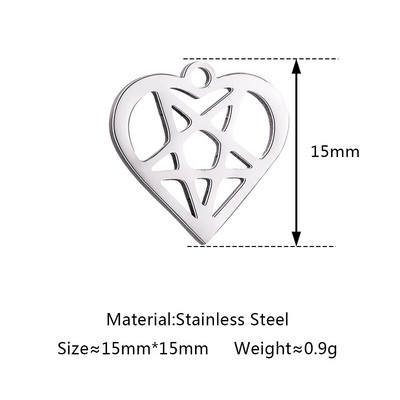 5 tk / partii õõnsad Halloweeni teemalised amuletid roostevabast terasest pealuu / kõrvits / vampiiri nahkhiir / nõid / ämblik / kummitusripatsid ehete valmistamiseks