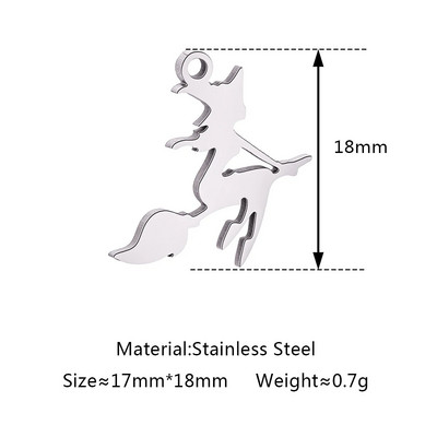 5 tk / partii õõnsad Halloweeni teemalised amuletid roostevabast terasest pealuu / kõrvits / vampiiri nahkhiir / nõid / ämblik / kummitusripatsid ehete valmistamiseks
