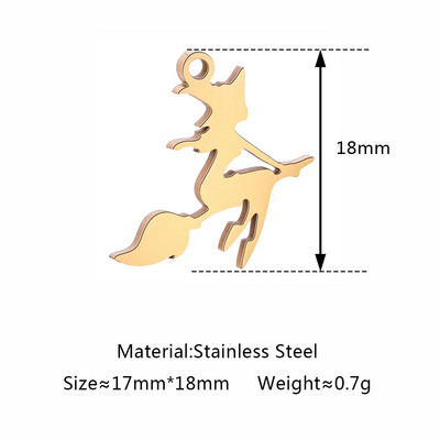 5 tk / partii õõnsad Halloweeni teemalised amuletid roostevabast terasest pealuu / kõrvits / vampiiri nahkhiir / nõid / ämblik / kummitusripatsid ehete valmistamiseks