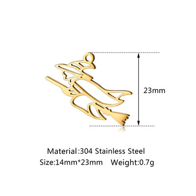 5 tk / partii õõnsad Halloweeni teemalised amuletid roostevabast terasest pealuu / kõrvits / vampiiri nahkhiir / nõid / ämblik / kummitusripatsid ehete valmistamiseks