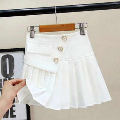 Παιδικές κοριτσίστικες πλισέ φούστες Εφηβικές μαύρες λευκές σχολικές φούστες 2021 New Fashoin Παιδικά ρούχα χορού Παιδικές πριγκίπισσες φούστες 4-13 ετών