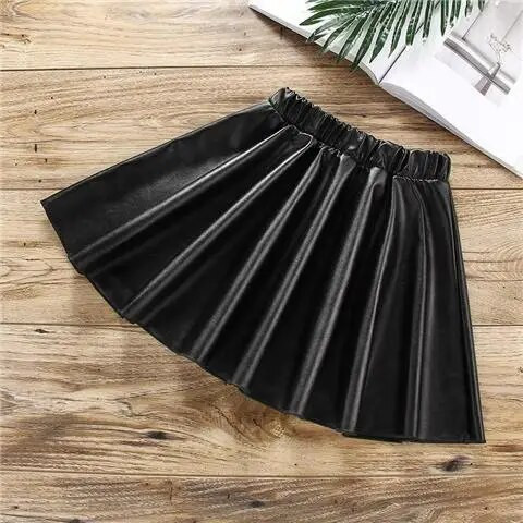 2023 Νέα Άνοιξη Φθινόπωρο Καλοκαίρι Κορίτσια Παιδικά PU βαμβακερές Κοντές φούστες Μόδα Casual Άνετα Χαριτωμένα παιδικά ρούχα