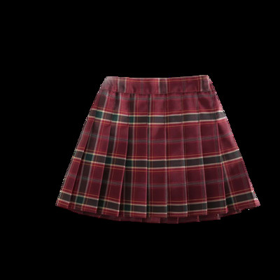 Tüdrukud Kevadsuvi Mood Ruuduline Plisseeritud seelik Beebi Laste Vöökleit Laste Kolledži stiil Vabaaja kostüümid Lühikesed seelikud