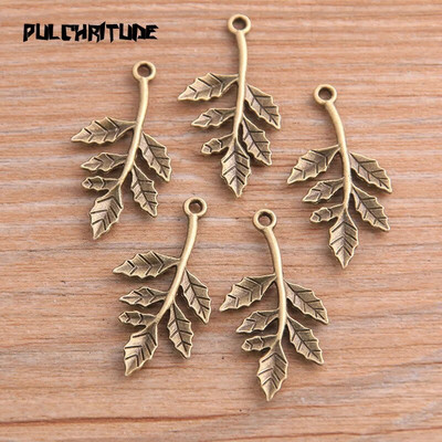 20PCS 16*30mm Metal Alloy 2020 New Two Color Tree Branch Charms Plant pendant For Jewelry Making DIY Handmade Craft
