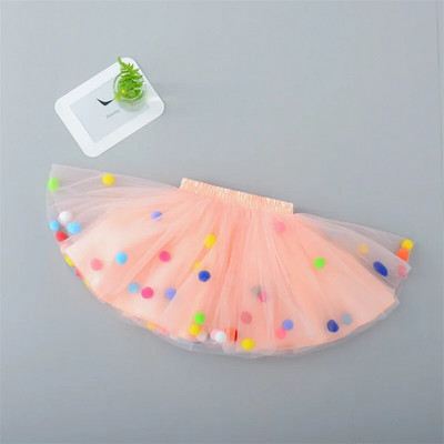 Bebeluş Candy Colorl Tulle Fusta Tutu Bebeluş Fusta Tutu Prinţesă Pom Pom Mini Rochie Îmbrăcăminte pentru copii Pettiskirt Haine pentru fete