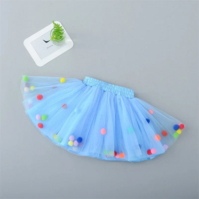 Bebeluş Candy Colorl Tulle Fusta Tutu Bebeluş Fusta Tutu Prinţesă Pom Pom Mini Rochie Îmbrăcăminte pentru copii Pettiskirt Haine pentru fete
