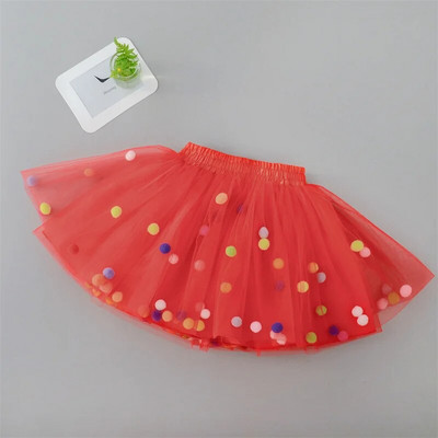 Bebeluş Candy Colorl Tulle Fusta Tutu Bebeluş Fusta Tutu Prinţesă Pom Pom Mini Rochie Îmbrăcăminte pentru copii Pettiskirt Haine pentru fete