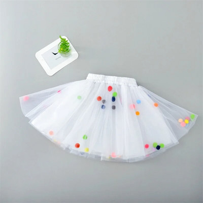 Bebeluş Candy Colorl Tulle Fusta Tutu Bebeluş Fusta Tutu Prinţesă Pom Pom Mini Rochie Îmbrăcăminte pentru copii Pettiskirt Haine pentru fete