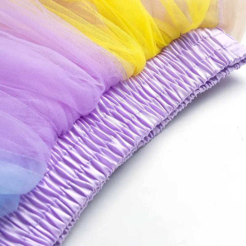 Imiku kommid Colorl Tüll Tutu seelik Baby Tutu seelik Printsess Pom Pom Minikleit Lasteriided Pettiseelik Tüdrukute riided