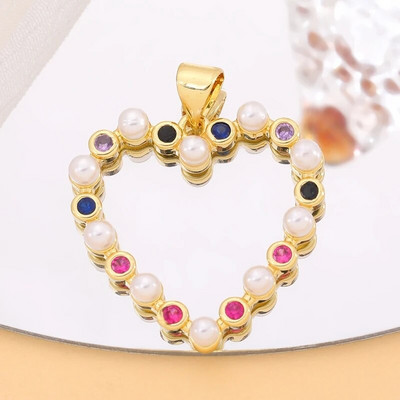 Juya Χειροτεχνία Luxury 18 καρατίων με πραγματικό επιχρυσωμένο μικροπλατό ζιργκόν Υλικό χαλκού DIY Σταγόνα νερού Οβάλ Πολύχρωμα Γούρια από σμάλτο