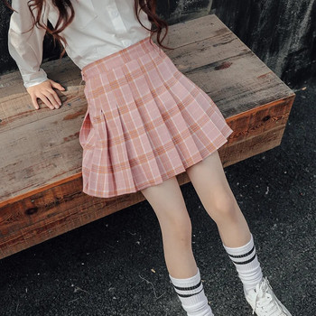 Vintage πλισέ φούστα Κοριτσίστικη φούστα για καλοκαιρινή παιδική καρό βαμβακερά σχολικά ρούχα Εφηβικά κορίτσια κάτω παιδικά ρούχα Sukienka Kleid