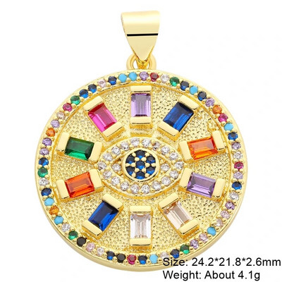 Juya käsitsi valmistatud 18K kullatud naeratusnägu öökull liblikas sidruni emailiga ristikaru ümmargune kotka amuletid naiste isetegemiseks ehete valmistamiseks