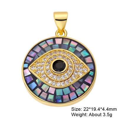 Juya käsitsi valmistatud 18K kullatud naeratusnägu öökull liblikas sidruni emailiga ristikaru ümmargune kotka amuletid naiste isetegemiseks ehete valmistamiseks