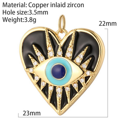 Drugelio katės triušio pakabukai papuošalams gaminant turkišką piktą mėlyną akies širdelę aukso spalvos Ojo turco auskarai, karoliai, apyrankė