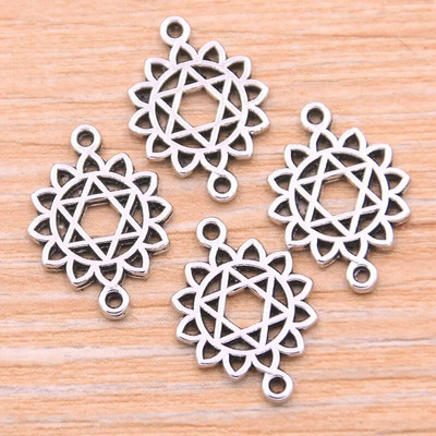 30 vnt. Mišinys 8 Stilių Nuotraukų Spalva Cinko lydinio Retro pakabukai Akytosios jungtys Linker „Pasidaryk pats“ žavesio papuošalų aksesuaras