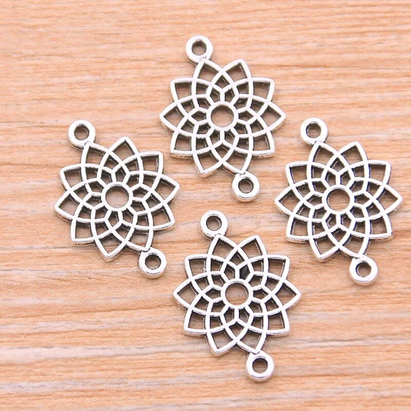 30 vnt. Mišinys 8 Stilių Nuotraukų Spalva Cinko lydinio Retro pakabukai Akytosios jungtys Linker „Pasidaryk pats“ žavesio papuošalų aksesuaras