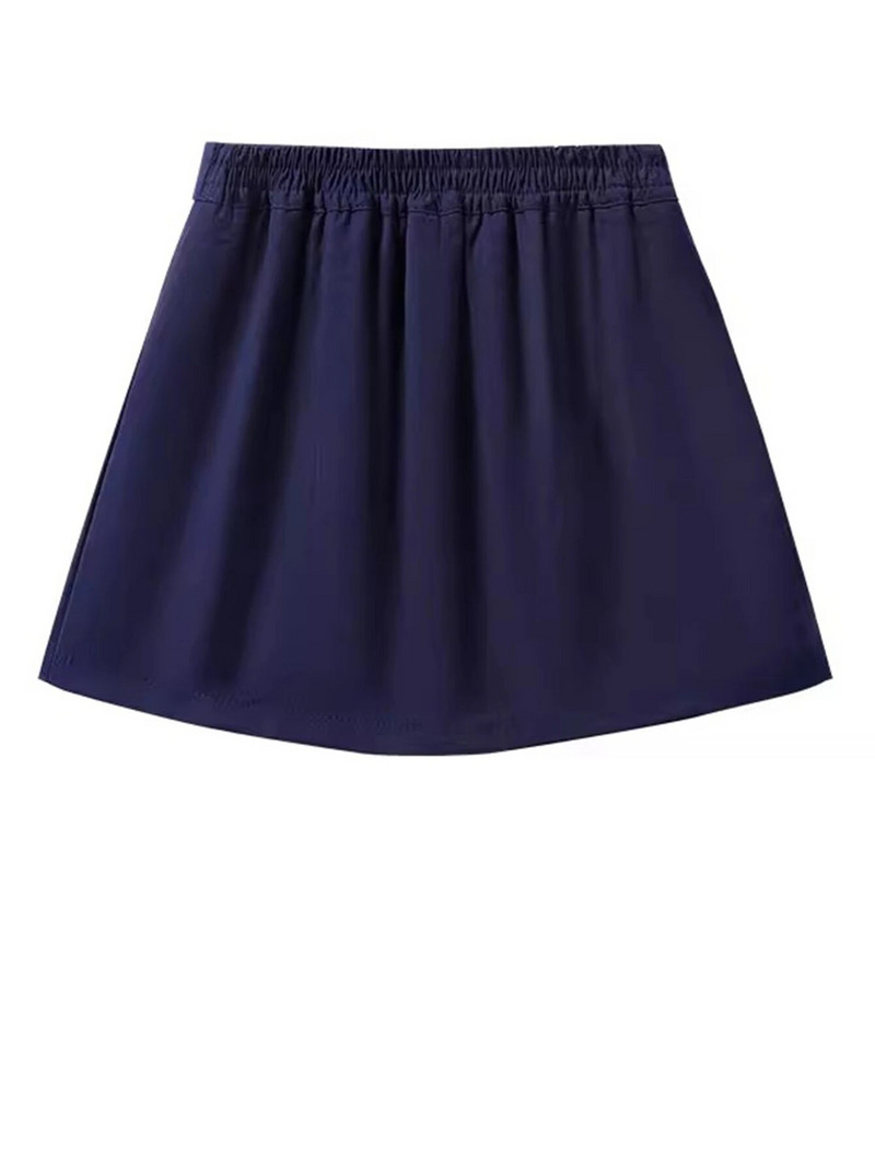 Mornarsko plava plisirana suknja za djevojčice, crna