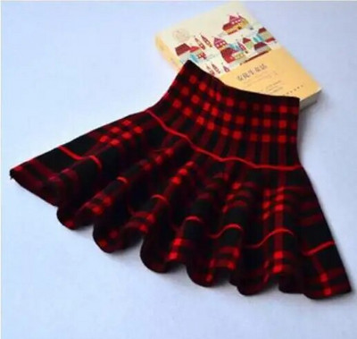 Sügistalvine väikelaste beebitüdrukute seelikud, laste kootud plisseeritud seelik Printsess roosa/must miniseelik, jõulud, lasteriided 2-9T