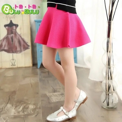 Sügistalvine väikelaste beebitüdrukute seelikud, laste kootud plisseeritud seelik Printsess roosa/must miniseelik, jõulud, lasteriided 2-9T