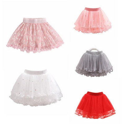 Baby Red Tutu Pearl bērnu svārki meitenēm