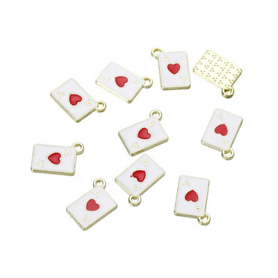 10 τμχ/τσάντα Γούρια μικτού σχήματος Κρεμαστά σμάλτο μεταλλικό κολιέ Βραχιόλι γούρι Σύνδεσμος για προμήθειες κατασκευής κοσμημάτων Αξεσουάρ