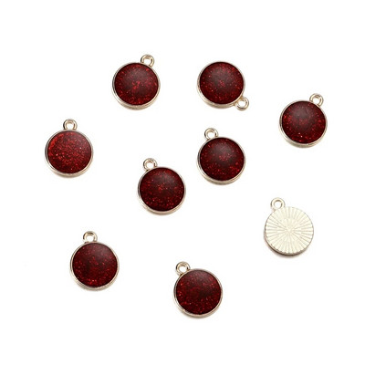 10 τμχ/τσάντα Γούρια μικτού σχήματος Κρεμαστά σμάλτο μεταλλικό κολιέ Βραχιόλι γούρι Σύνδεσμος για προμήθειες κατασκευής κοσμημάτων Αξεσουάρ