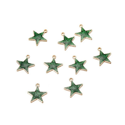 10 τμχ/τσάντα Γούρια μικτού σχήματος Κρεμαστά σμάλτο μεταλλικό κολιέ Βραχιόλι γούρι Σύνδεσμος για προμήθειες κατασκευής κοσμημάτων Αξεσουάρ