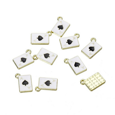 10 τμχ/τσάντα Γούρια μικτού σχήματος Κρεμαστά σμάλτο μεταλλικό κολιέ Βραχιόλι γούρι Σύνδεσμος για προμήθειες κατασκευής κοσμημάτων Αξεσουάρ