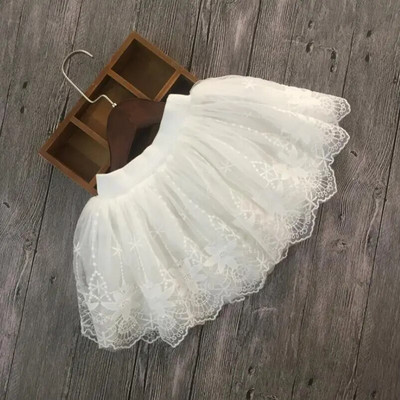 2022 m. pavasaris ruduo vasara princesės mergaitės šokių sijonas Solidus mokyklos mergaičių nėriniuotas sijonas balti sijonai Vaikai kūdikis bamblys baletas Tutu