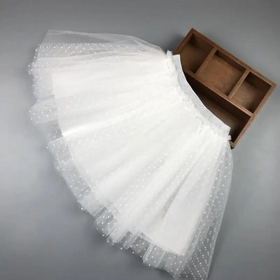 2022 m. pavasaris ruduo vasara princesės mergaitės šokių sijonas Solidus mokyklos mergaičių nėriniuotas sijonas balti sijonai Vaikai kūdikis bamblys baletas Tutu