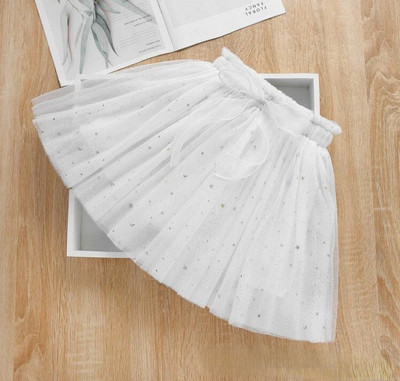 2-10T tähtkujuline litritega tüdruku võrkseelik 2022 kevad-sügis, uued lapsed, marli printsessi seelik vibu haldjast tüdrukule tutu seelik tüll