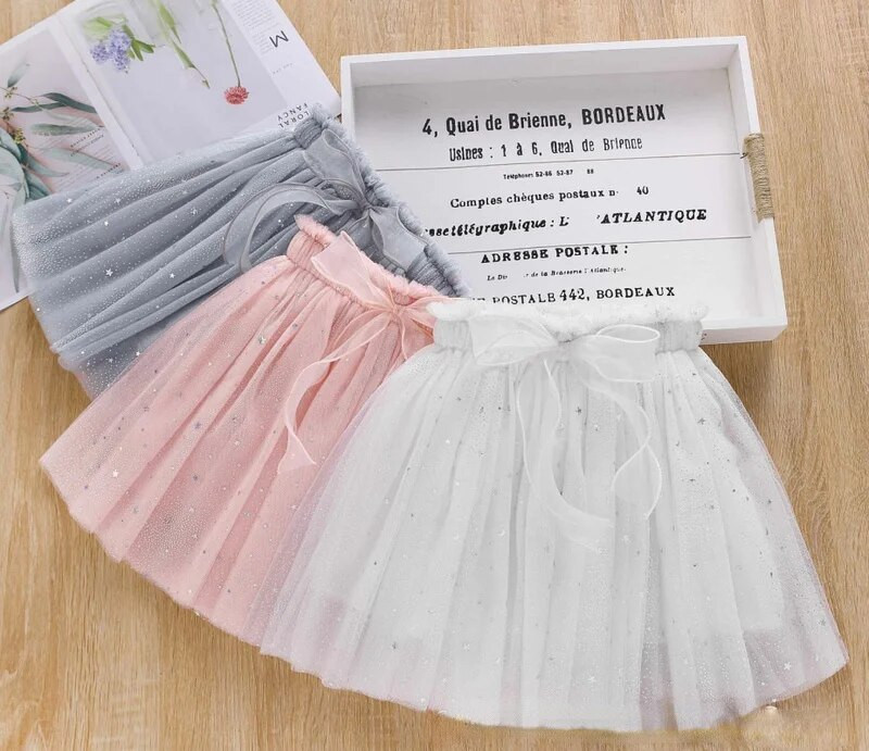 2-10T tähtkujuline litritega tüdruku võrkseelik 2022 kevad-sügis, uued lapsed, marli printsessi seelik vibu haldjast tüdrukule tutu seelik tüll